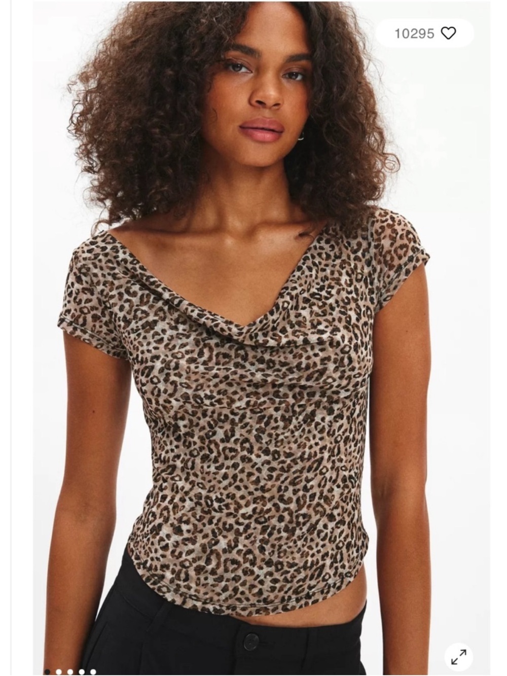 Leopard Print Off Shoulder Top -UO Exclusive
